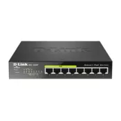 D-Link DGS-1008P/E network switch Unmanaged L2 Power over Ethernet (PoE) Black