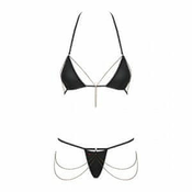 Obsessive dvodelni komplet z verižicami Redella (Brezplačen 1 L mehčalca Passion), L-XL