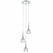 Där Lighting LYA0350 - Luster na sajli LYALL 3xG9/40W/230V sjajni hrom
