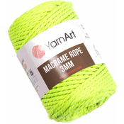 Yarn Art Macrame Rope 3 mm 3 mm 63 m 801 Neon Yellow Vrvica