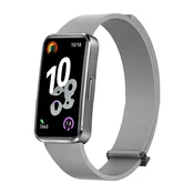 INF Združljiv Huawei Band 10: Magnetni silikonski pašček za Huawei Band 8/9/10 Grey, (5000080006)
