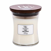 Woodwick Linen dišeča svečka 275 g unisex