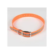 Ovratnica za pse HUNDRA Refleksno oranžna - 88 cm