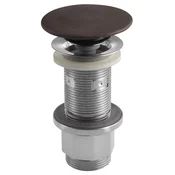 Odtok za umivalnik 5/4, click-clack, betonski čep, 10-80 mm, temno rjava - Rjava - Sapho - 24 - Plastika - 5/4 - 14