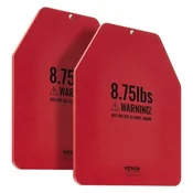 VEVOR Tehtne plošče za jopič 4 kg par 29.5x24.8x0.8 cm rdeče