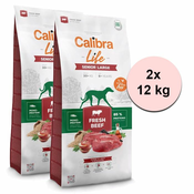 Calibra Dog Life Senior Large Fresh Beef 2 x 12 kg