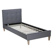 Homestyle4U Posteljni okvir, 90x200 cm, siva