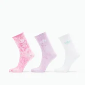 Nogavice adidas Tie Dye Crew Socks 3-Pack Bliss Pink S