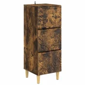 Vidaxl Predalna omara Dimljen hrast 33 x 34,5 x 90 cm Inženirski les