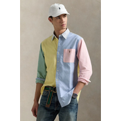 Polo Ralph Lauren Srajca  svetlo modra / svetlo rumena / meta / rosé