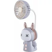 Dardanar Risani prenosni ventilator z nočno lučko, zložljiv majhen zložljiv ventilator z baterijskim napajanjem USB, (21198577)