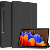 GS Ovitek za Samsung Galaxy Tab S7 FE 5G 12.4 T730/T736B, Smartcase z držalom za pisalo, črn