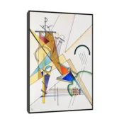 Canvas Slika na platnu Gewebe, Wassily Kandinsky, Sa ramom, 80 x 120 cm, Crni