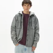 Cropp - Teksas košulja s kapuljacom - grey