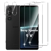 Zaščitno steklo (2x) + zaščita za kamero (2x) za Sony Xperia 1 V
