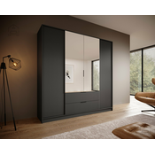 Garderobna omara Norel - 200 cm - grafit