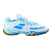 Ženska dvoranska obutev Babolat Shadow 4 Women White/Lagoon EUR 41