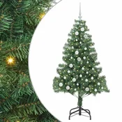 Vidaxl Božično drevo med 150 LED z stojalom Zelena 150 cm PVC