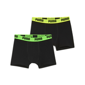 Puma Everyday Basic Boxers Youth (2-pack), Black, Size 8, Clothing