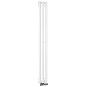 Kopalniški radiator PILON 196x1800mm, s 3 kljukami, bela mat - Bela mat barva - 196x1800 mm - Sapho - PILON - 24 - Jeklo - Oblika I - Oblika I - 196 - 1800 - 7.9 - 14