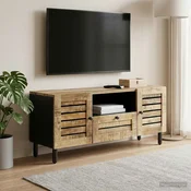 vidaXL Omare za shranjevanje Naravna 105 x 33 x 46 cm