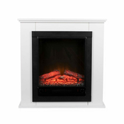 Ukrasni Zidni Električni Kamin Classic Fire Geneva Crna/Bijela 1800 W