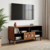 TV ormar s ladicama Orah 100 x 33 x 46 cm Cvrsto drvo manga