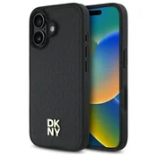 slomart Etui DKNY Repeat Pattern Stack Logo MagSafe iPhone 16 - črno