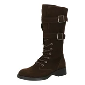 STEVE MADDEN Škornji z vezalkami Zoey temno rjava