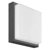 LCD Zunanja stenska svetilka LED Ernest, grafit, 25 x 25 cm - Sodobni - grafit, opal - Kovina