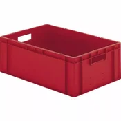 Gastro plastični transportni zaboj 60x40x32 cm, rdeč