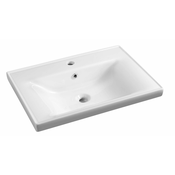 Umivalnik za kozmetično omarico SAVA 65, 65 x 46 x 16,5 cm - Bela - 31 - 24 - 46.00 - Keramika - V pohištvo - Da - Aqualine - 65.00 - 1 odprtina - Rectangle - Pohištveni umivalnik - 65x46 cm