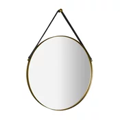 Okroglo ogledalo ORBITER s trakom, o 60 cm, zlata mat barva - 60 cm - Sapho - ORBITER - 24 - Jeklo - Obroč - 600 - 600 - Framed mirrors - 14