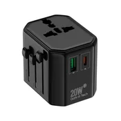 slomart Plastrol AD-2/EU/UNI/20W Univerzalni potovalni adapter, PD 20W + QC 18W