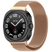 Kovinski pas Techsuit W009 za Samsung Galaxy Watch Ultra 47mm/Galaxy Watch Ultra 2 - rose gold