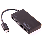 Xwave HUB C241 USB 13cm,Tip-C na USB,4-port na USB3+3xUSB2.0