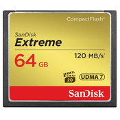 SanDisk Compact Flash kartica Extreme CF 64 GB (120 MB/s)