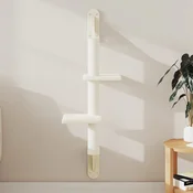 Zidna penjalica za macke sa stupom za grebanje krem 108 cm