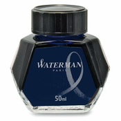 Črnilo v steklenički Waterman različnih barv modro-črna