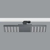 ERCO Jilly 230V BT 15W ovalna široka 840 crna/srebrna - Radna soba/ured - crno srebro - Plastika