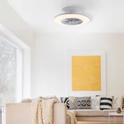 Stropna LED-svetilka z ventilatorjem Stralsund O 50 cm bela