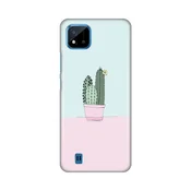 TELEMPIRE Silikonska maska za telefon Realme C11 2021/C20 Cactus tirkizna