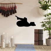 Wallity Zidna dekoracija Yoga 8, 60 x 33 cm, Crna