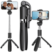 TECH-PROTECT L01S WIRELESS SELFIE STICK TRIPOD BLACK