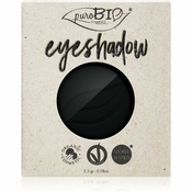 puroBIO Cosmetics Compact Eyeshadows sjenilo za oci zamjensko punjenje nijansa 04 Black 2,5 g