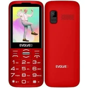 Evolveo - EasyPhone XO, mobilni telefon za starije osobe crvena
