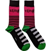 Yungblud Nogavice Logo & Stripes Black 40-45