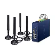 Planet ICG-2515F-NR Industrial 5G NR Cellular Gateway with 1-Port 1000X SFP (Sub-6 5G NR Global Band, compatible with 4G LTE, 2 SIM Card Slots