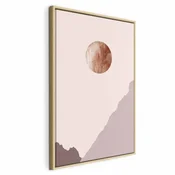 Slika - Mountain Planet (1 Part) Vertical 40x60 U prirodnom drvenom okviru