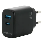 Mobilis DELI 001363 univerzalni AC auto punjač, crni